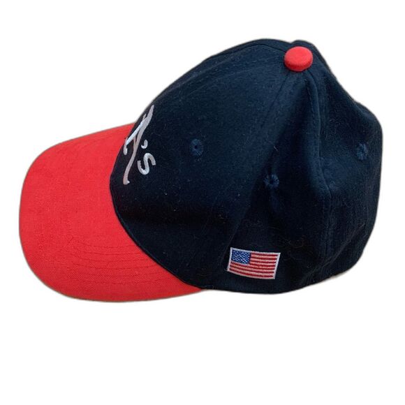 Oakland Athletics BD & A Men Baseball Cap Pepsi Hat Navy Red Embroidered OS - Picture 8 of 11